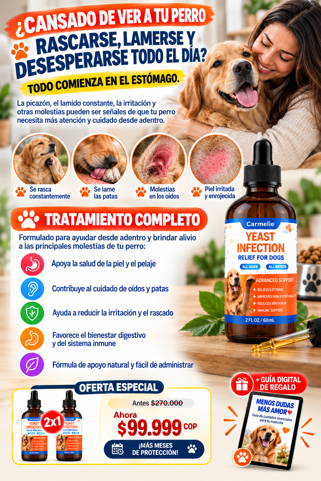 YEAST INFECCION RELIEF PARA PERROS